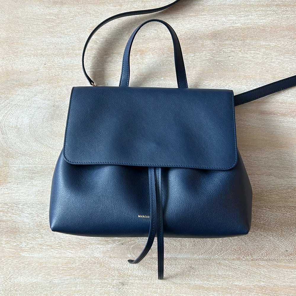 Mansur Gavriel Soft Lady Leather Bag in Blue